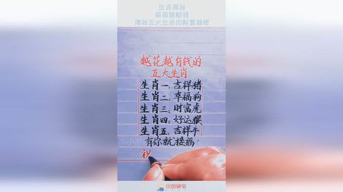 哪个生肖男生最能赚大钱？揭秘他们的财富秘诀
