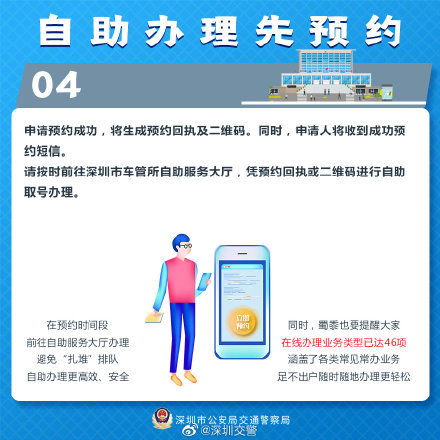 如何使用深圳市车管所的自助服务办理业务？