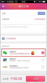 如何使用微信支付在自助下单网站上完成付款？